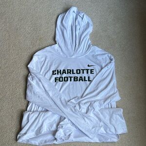TEAM ISSUED UNC Charlotte 49ers football Nike long sleeve T-Shirt Hoodie